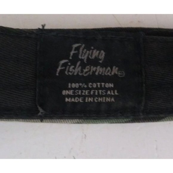 Flying Fisherman Camo With Embroidered Walleye Fish Adjustable Visor Cap - Picture 7 of 7